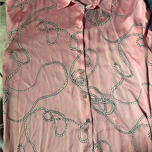 Zara Pink Rope-Print Blouse